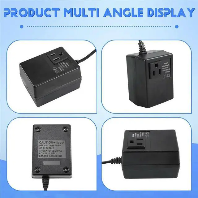 Alt view image 5 of 6 - Power Transformer Voltage Regulator 220V to 110V Voltage Converter Step-Down Transformer Invert 200W EU Plug