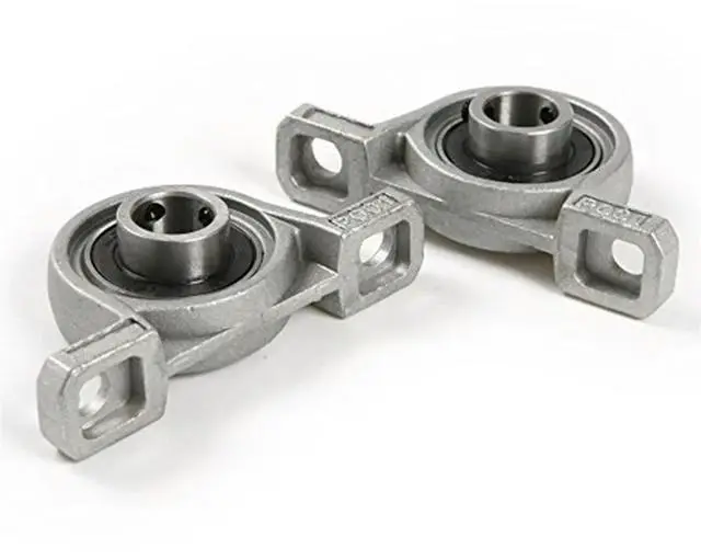 Alt view image 4 of 6 - Pillow Block Bearing Zinc Alloy l 20mm Inner Diameter Ball Bearing Housing 5 Pcs for Industrial Equipment