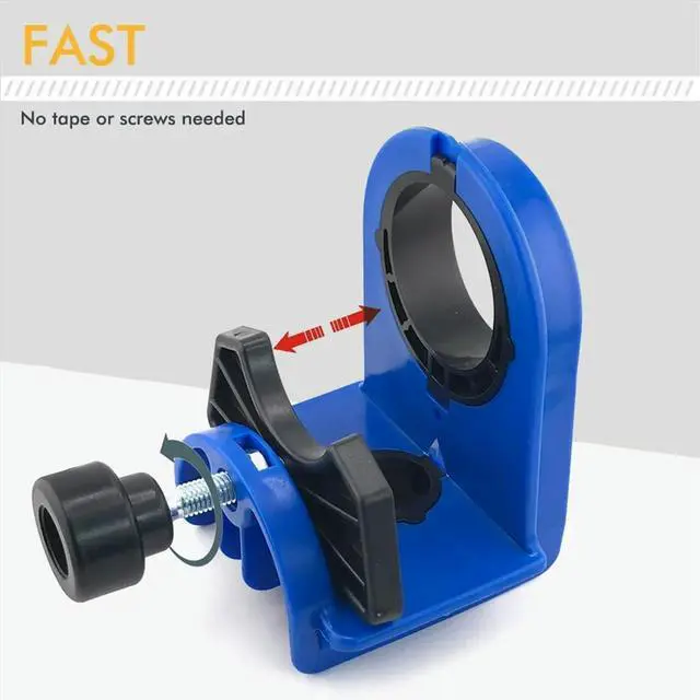Alt view image 6 of 6 - Door Lock Installation Kit, Door Lock Jig, Only for Wood Doors, Hole Saw Kit for Easy Lockset Installation Yellow