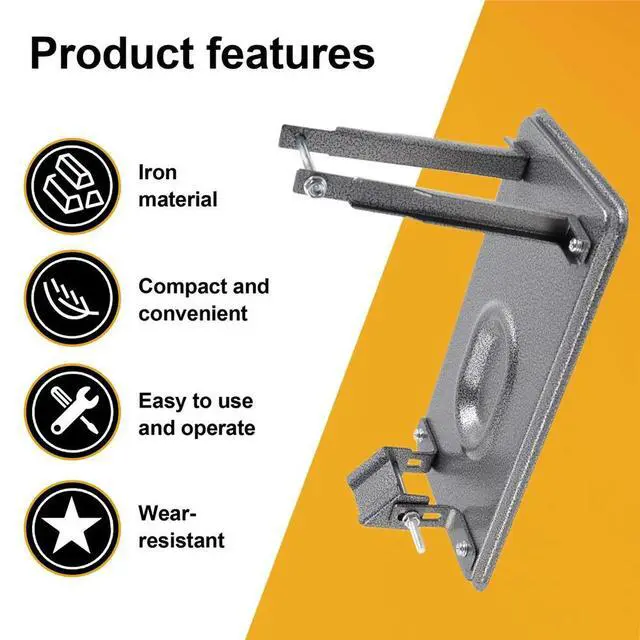 Alt view image 4 of 6 - Electric Planer Inverted Bracket Woodworking Reverse Mounting Stand Carpenter Fixed Base for Electric Tool