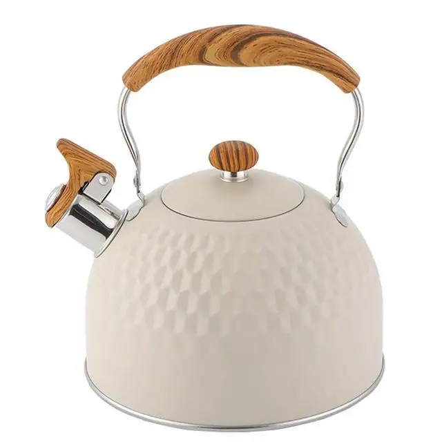 Alt view image 4 of 6 - Hammer Patterned Kettle, Teapot, Kettle, Coffee Pot, Stainless Steel Whistling Kettle Tea Pot Large Capacity Kettle