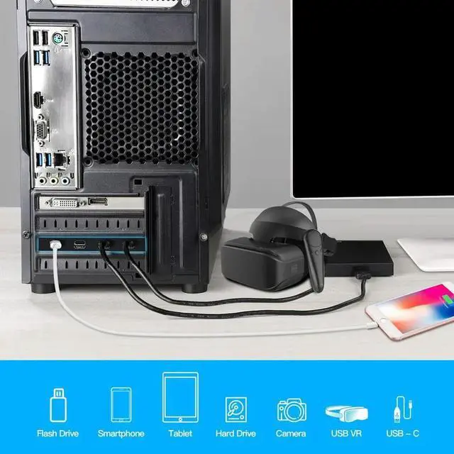 Alt view image 2 of 3 - PCI Express Card USB 3.2/3.1 PCI Express To 4-Port Type C Hub Internal Expansion Card Controller Adapter Desktop PC