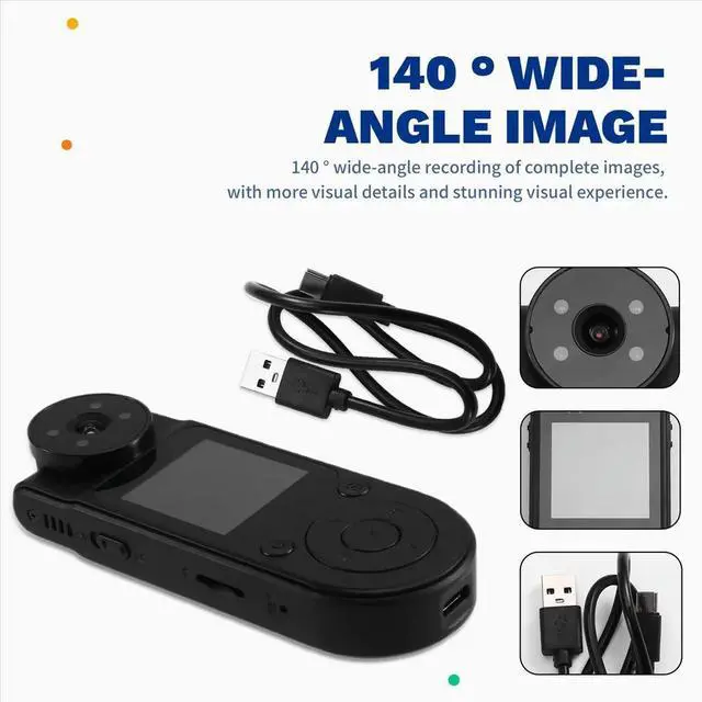 Alt view image 5 of 6 - L20 4K HD Mini Camera 180 Rotatable Lens Handheld Law Enforcement Body Camera Camera CarRecorder