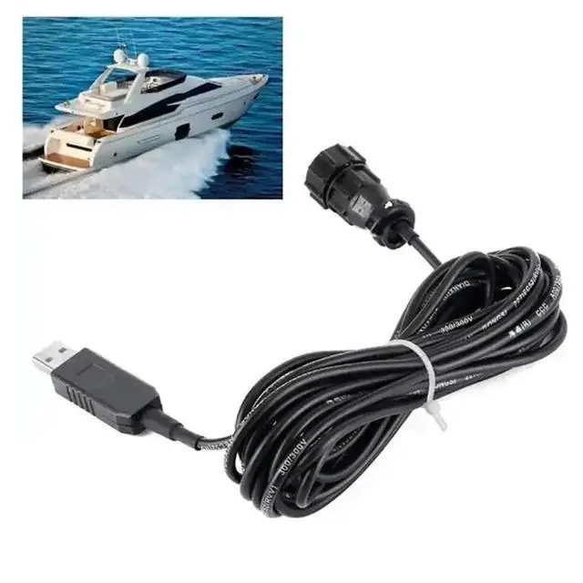 Alt view image 3 of 3 - NPC-100 USB 2.0 Data Cable 2 Meter AIS Pilot Plug Interface IMO Standard