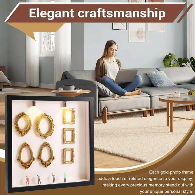 Alt view image 5 of 5 - DIY Mini Museum Silhouette Box - Celebrate Your Special Memories in Style, for Valentine'S Day Gifts, Mini Museum Frames