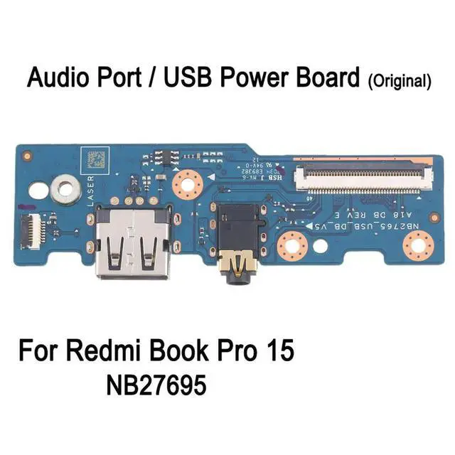 Alt view image 4 of 6 - Audio Port / USB Power Charging Board For Redmi Book Pro 15 NB27695, Laptop Internal Audio Jack USB Port Repair Replacement Part