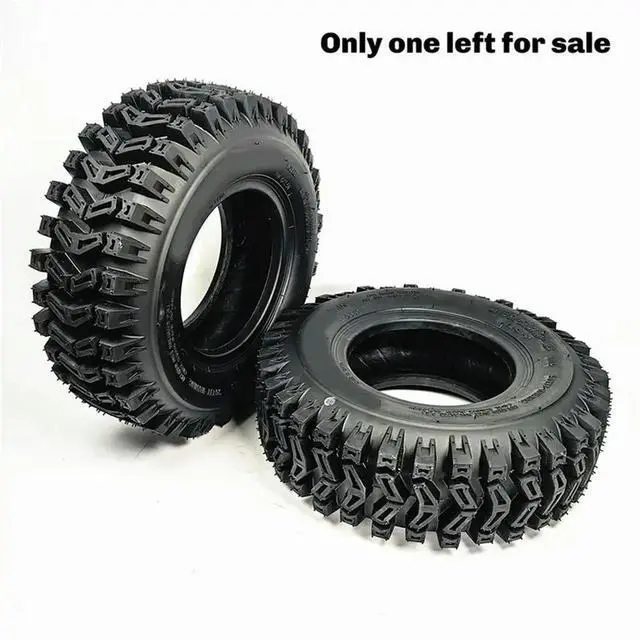 Alt view image 3 of 5 - 2Pcs 13X4.10-6 Tubeless Off-Road Tires Thickened Treads For Snowplows, ATV , Lawnmowers, And Sightseeing Vehicles 150Mm