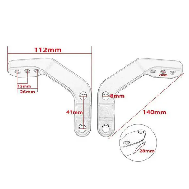 Alt view image 6 of 6 - 20X Handguard Support Bracket Mount 28Mm Handlebar Guard Clamp Universal For HONDA For EXC KAWASAKI RMZ,B