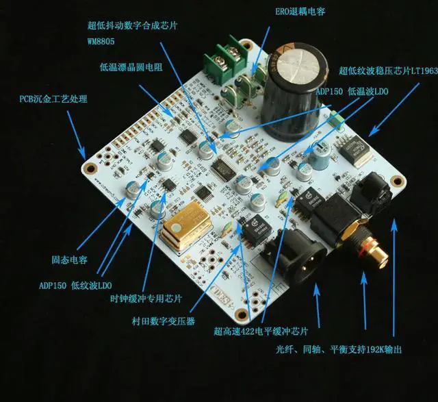 Alt view image 6 of 6 - I2S to coaxial, enhanced version, Bluetooth, car CD cdm4 cd-pro plus coaxial output