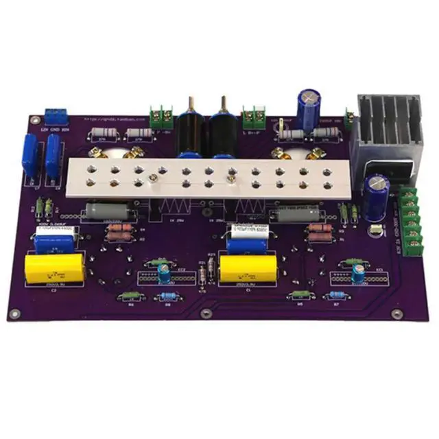 Alt view image 5 of 6 - 300B Vacuum tube Amplifier Board 9WX2 6J8P 717A push single ended class A Vacuum tube Amplifier With power Board Circuit Board