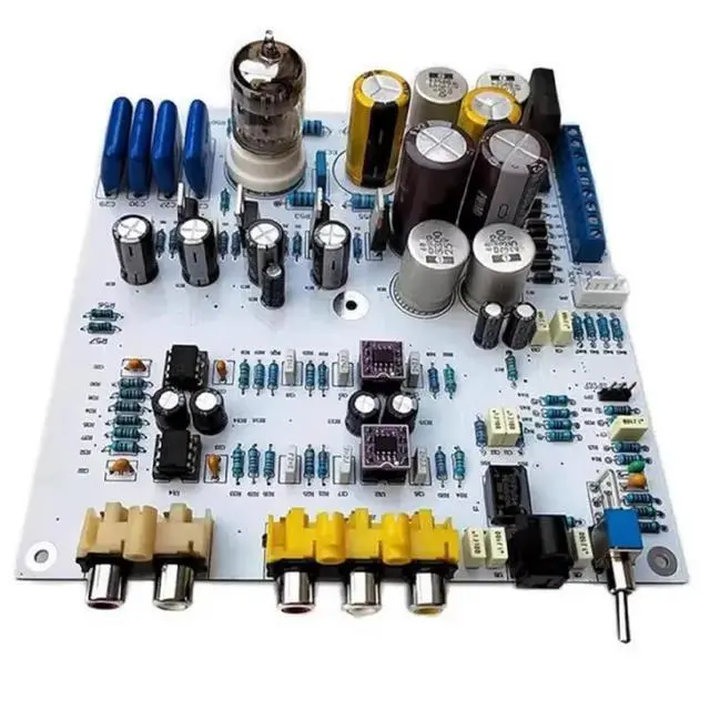 Alt view image 4 of 6 - PCM1794 5670 Vacuum tube 12W+12W Tube Buffer DAC Decoding Board Fiber Coaxial discrete Resistor Amplifier Board