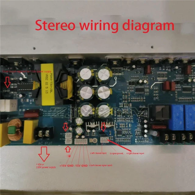 Alt view image 6 of 6 - Stereo 500W+500W Bridge Mono 1KW High-power Digital Amplifier Board With Switch Power Integrated Board