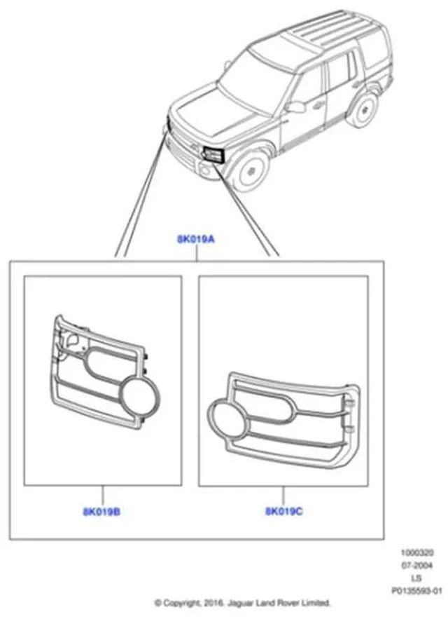 Alt view image 5 of 6 - VUB501200 Front Light Guards Set For Land Rover LR3 Discovery 3 2005-2009 Headlight Protection Frame