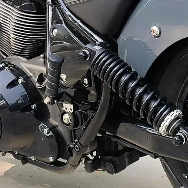 Alt view image 5 of 6 - Motorcycle Passenger Peg For Indian Super Sport Chief RT Bobber Dark Horse Limited 22-26 With Foot Guard Protects Kit