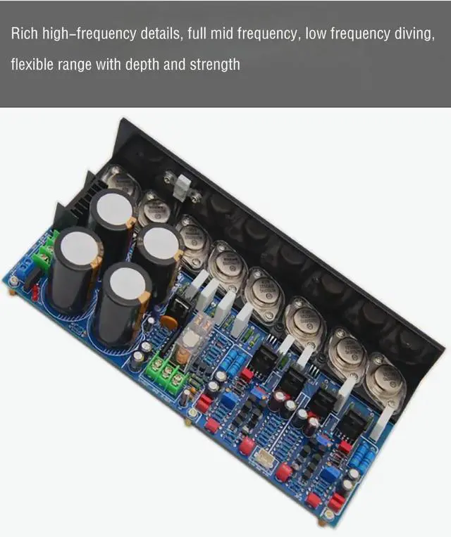Alt view image 6 of 6 - JF2 Power Amplifier Board Dual channel America Gold sealed tube 300W 2.0 HiFi Class A Class AB Amplifier Board