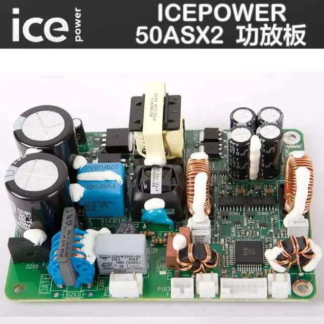Alt view image 6 of 6 - genuine ICEPOWER power amplifier accessories, digital power amplifier module ICE50ASX2 amplifier board, with plug-ins