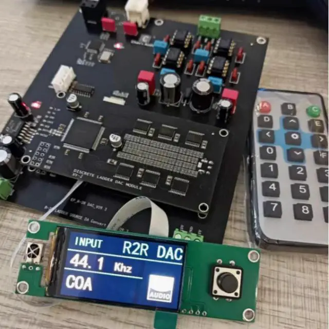 Alt view image 5 of 6 - positive and negative DAC complementary R2R decoding board PCM24 bit discrete resistor ladder decoding board