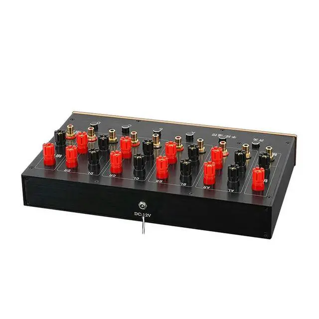 Alt view image 5 of 6 - Functional RCA Lotus Audio Switcher Four In One Out Amplifier/Speaker Chooser For Recording Studio/Home/Audition Room
