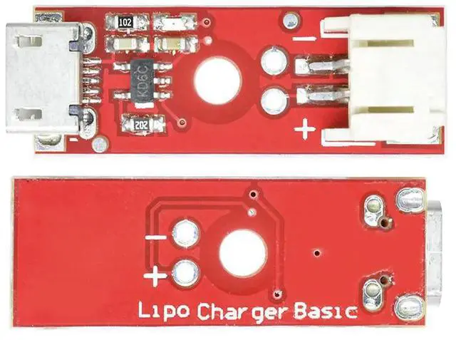 Main image of MCP73831 LiPo Charger Basic Micro USB 3.7V 500mA Lithium Charger Module Micro USB Interface Charging Board Diymore