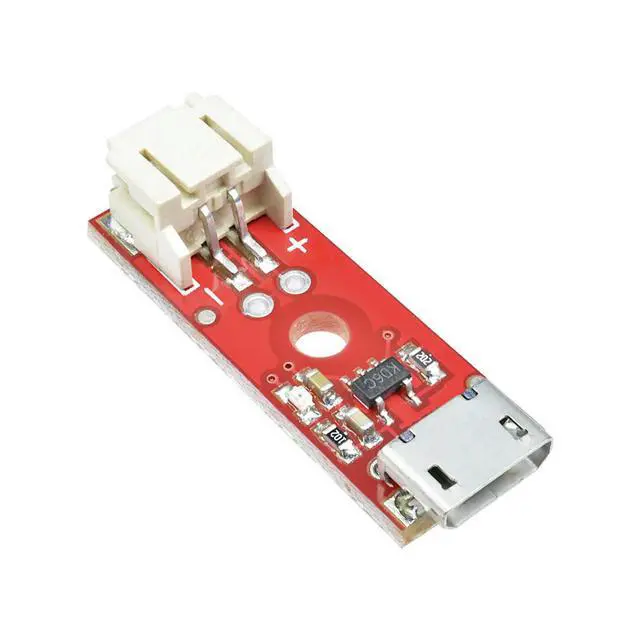 Alt view image 3 of 4 - MCP73831 LiPo Charger Basic Micro USB 3.7V 500mA Lithium Charger Module Micro USB Interface Charging Board Diymore