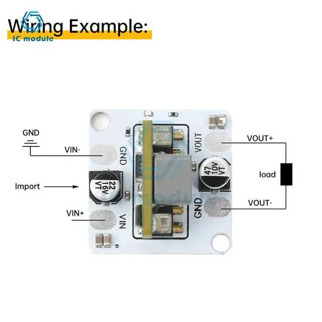 Alt view image 3 of 3 - DC 9-16V to 5V Output DC-DC Buck Module 10A High Power Step Down Regulator Module
