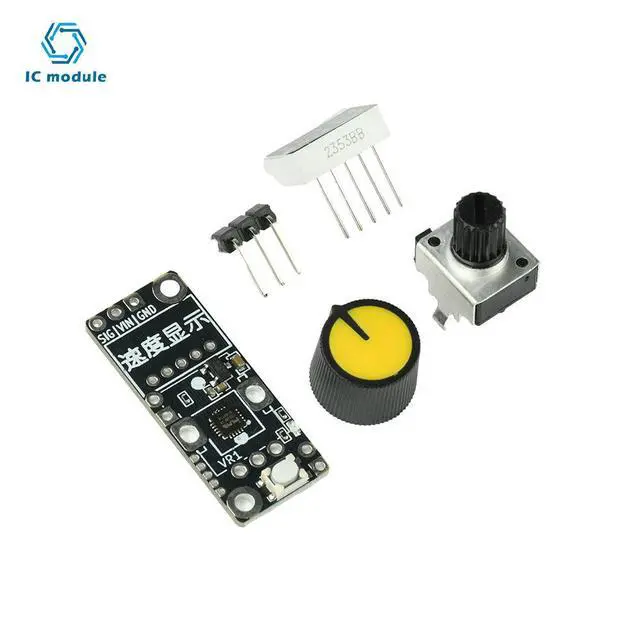 Alt view image 3 of 3 - DC 3-24V Electronic Speed Controller with Start Switch for Servo Motor and 4-Wire Fan Speed Display Precision Control