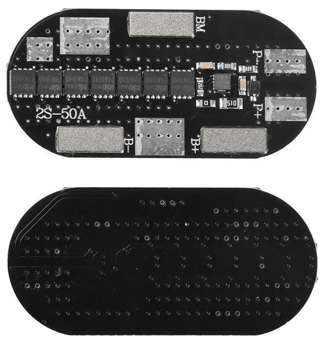 Main image of 2S 50A High-Current 3.7V Lithium Protection Board Compatible with 21700 High-Drain Fan Cells With Balancing Function