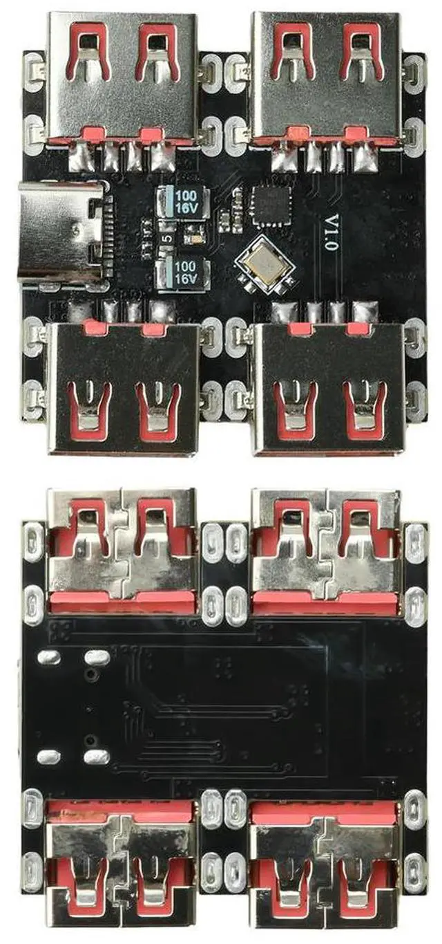 Main image of XL334P4 USB 2.0 4-Port Hub Controller Module USB 2.0 to 4-Channel Splitter USB-HUB Type-C Extender Board 40MB/s