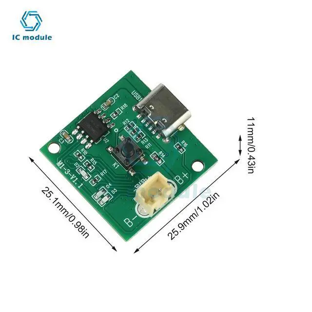 Alt view image 3 of 3 - DC 3.7-4.2V Brushless ESC Speed Controller 6-Speed Adjustment for Micro Brushless Motor & Handheld Fan Driver Board