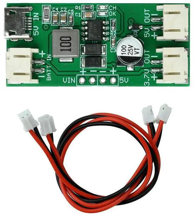 Main image of TP5400 1A Lithium Charging Module 5V 1A Boost Converter Power Bank Charging Boost Module Micro USB Interface