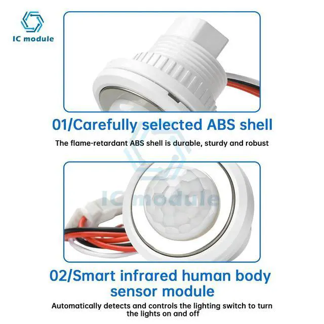 Alt view image 2 of 3 - DC 3.5-24V Adjustable Infrared Motion Sensor Switch Mini Human Infrared Sensor Module Detector Switch Controller