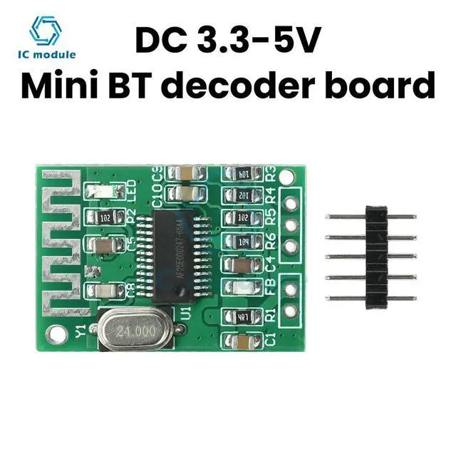 Alt view image 2 of 3 - Mini Bluetooth 5.4 Audio Receiver Module 2.0 Dual Channel Stereo Decoding Board for Audio Systems