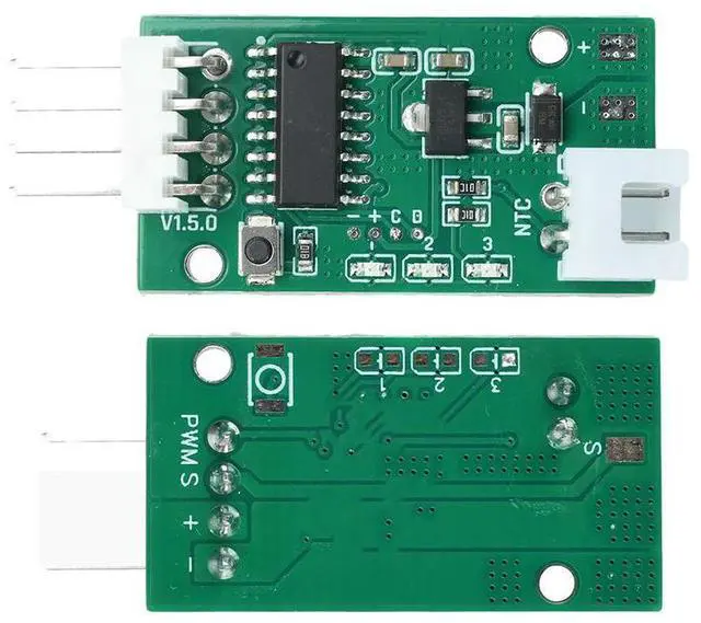Main image of ligent PWM Fan Speed Governor 5V 12V 4 Wire Fan Temperature Controller 343 Combination Modes Low Power Standby Cooling