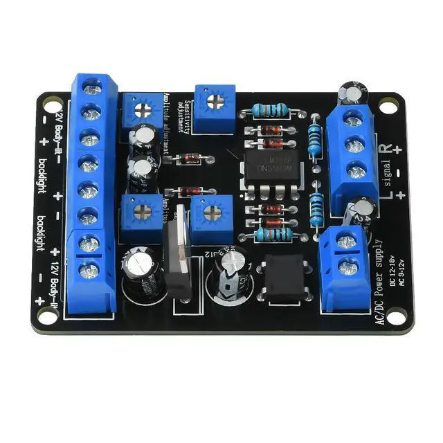 Alt view image 2 of 3 - AC9-12V /DC12-18V 3W VU Meter Driver Circuit Board Stereo Module Tube Amplifier for TA7318P