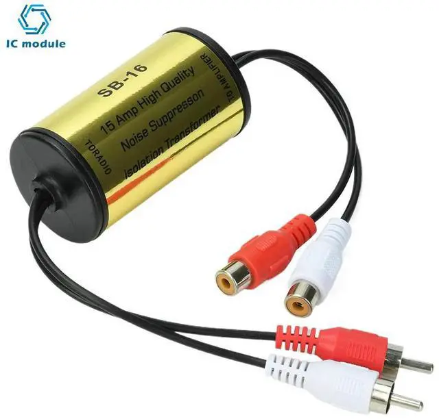 Main image of RCA Noise Filter With Professional Design Effectively Reduces Audio Noise and Speaker Static for Car Home Stereo Systems