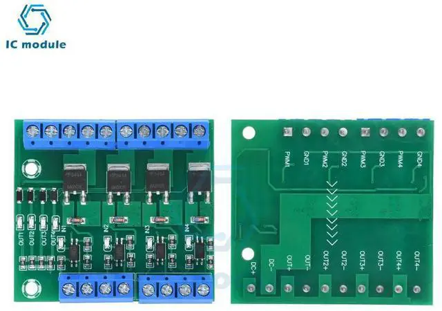 Main image of DC 3.7V~27V Optocoupler Isolated Driver Module 4 Channel MOS Tube FET Pulse Trigger Switch Controller Board for Motor LED Light