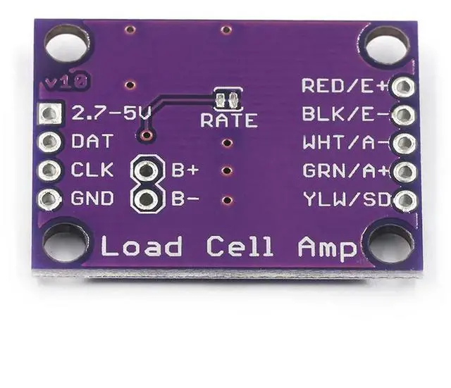 Alt view image 3 of 3 - HX711 high-precision electronic scale weighing sensor dual channel 24 bit A/D converter development board module