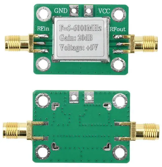 Main image of DC 5V 5MHz-6GHz RF Module Ultra-Wideband Medium Power Amplifier Gain 20dB VFH UHF SHF 5-6000Mhz