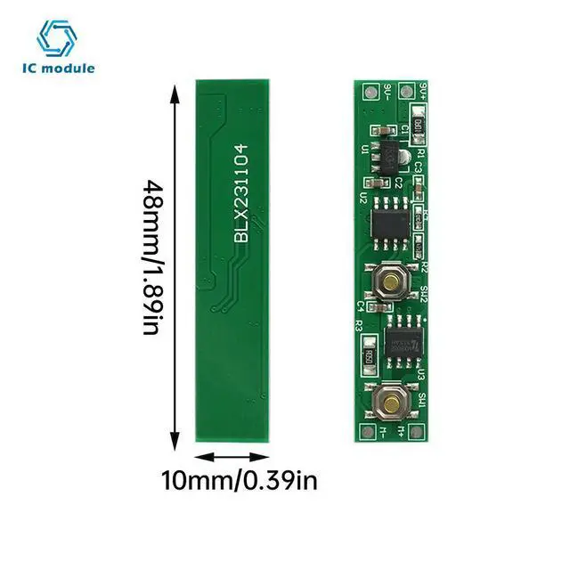 Alt view image 3 of 3 - DC 9V Miniature Motor Drive Forwards and Reverse Controller Module Momentary Switch Board for DIY Electric Screwdriver