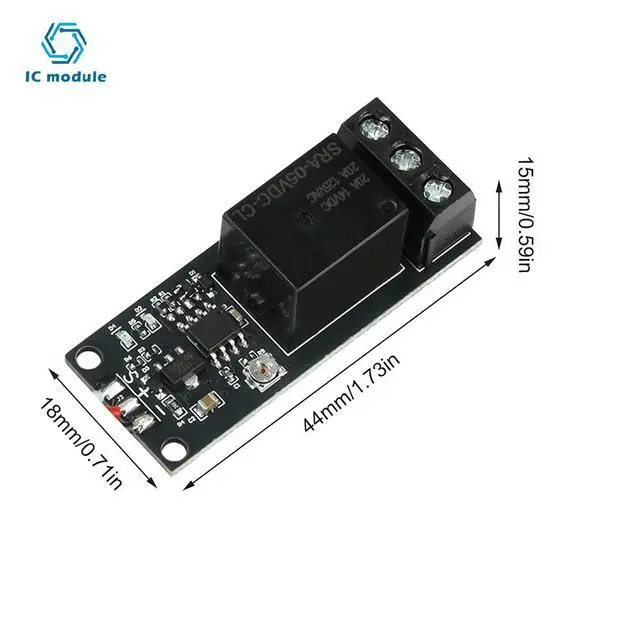 Alt view image 2 of 3 - 1 Channel Electronic Switch Relay Module For RC Model Aircraft/Car/Boat Controller PWM Servo Signal Input