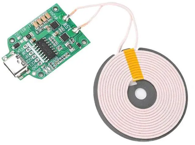 Main image of 15W High Power Charging Transmitter Features Pop-up Notification Display Type-C DC 5V Charging Module