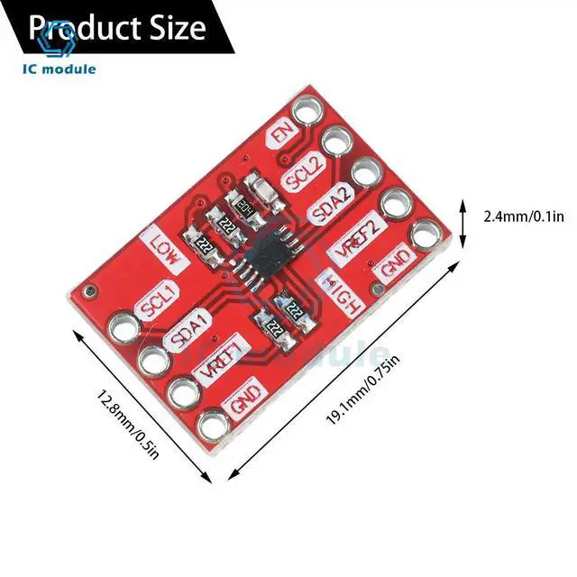 Alt view image 3 of 3 - PCA9306 Dual Channel Bidirectional Voltage Level Converter Distribution Board I2C IIC