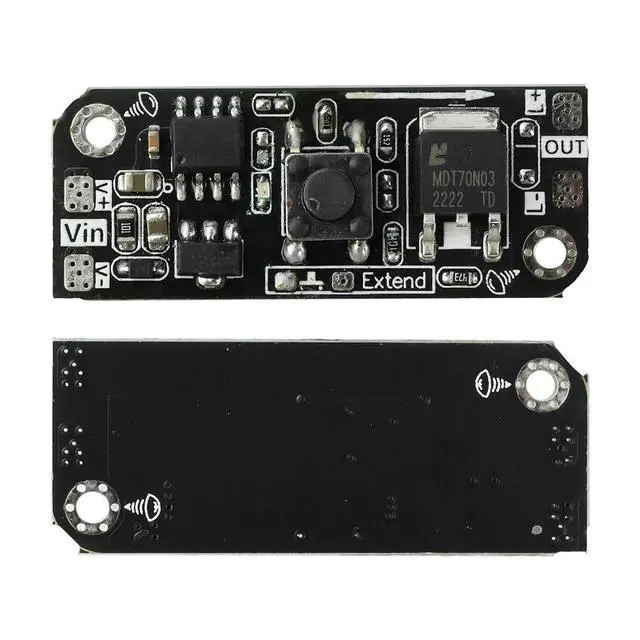 Alt view image 2 of 3 - PWM LED Dimmer DC 5-24V 5A Flicker-Free Touch Button Memory Function Built in Constant Voltage Circuit for LED Strip/COB Light