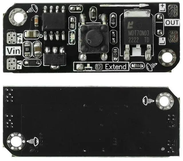Main image of PWM LED Dimmer DC 5-24V 5A Flicker-Free Touch Button Memory Function Built in Constant Voltage Circuit for LED Strip/COB Light