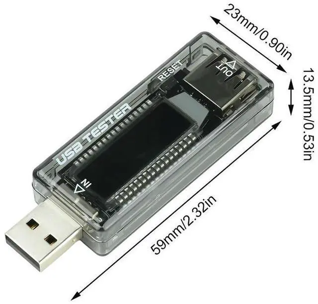 Main image of USB Charger Module LCD Display Tester Voltmeter Ammeter Current Voltage Tester Capacity Detector