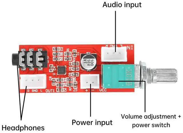 Main image of MAX97220 Headphone Amplifier Board Headset Amplifier Mini Amp For Pre-amplifier Electronic Component Kit