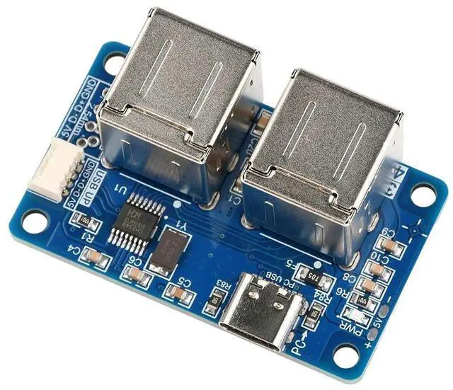 Alt view image 3 of 3 - USB 2.0 Hub 1-to-4 Port type-c Splitter Module with Plug-and-Play Compatibility Stable Power Supply for Computer Accessories