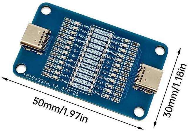 Main image of Dual Type-C Fast Charging Cable Inspection Board for Android Phone Cable Sequence Tester Electronic Kit