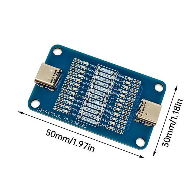 Alt view image 2 of 3 - Dual Type-C Fast Charging Cable Inspection Board for Android Phone Cable Sequence Tester Electronic Kit