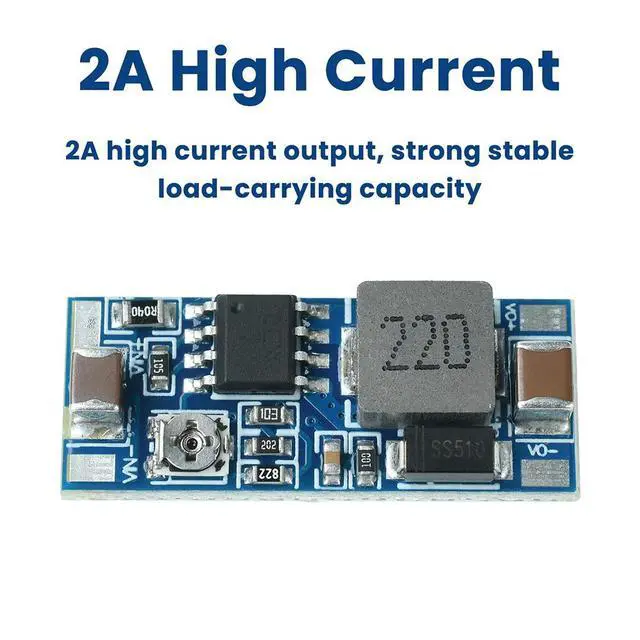Alt view image 3 of 3 - Mini 8-100V input to 5-20V Step Down Buck Power Module Voltage Buck Converter Regulator